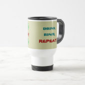 Mug De Voyage Bois, Rinse, Répète ! (Devant droit)