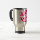 Mug De Voyage Boîte d'amour rose (Devant gauche)