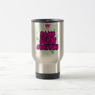 Mug De Voyage Bomb Rush Cyberfunk — Vibes de graffiti de rue néo