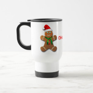 Mug De Voyage Bonhomme en pain d'épice personnalisable