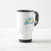 Mug De Voyage Bonjour l'été (Devant droit)