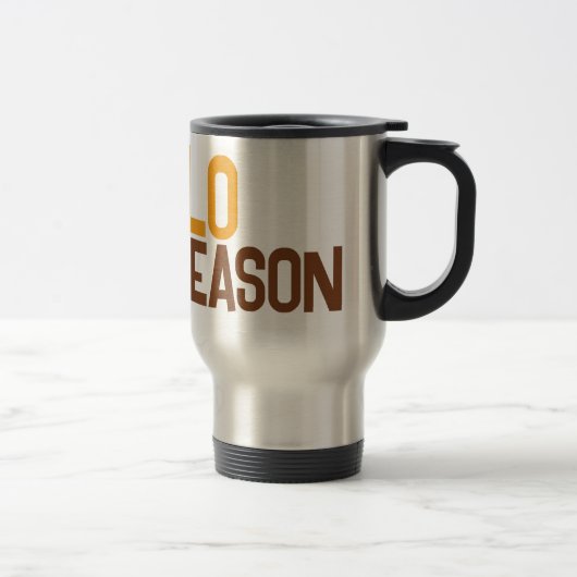Mug De Voyage bonjour saison citrouille (Droit)