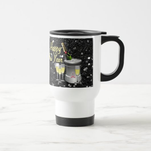 Mug De Voyage Bonne année Champagne réfrigéré (Droite)