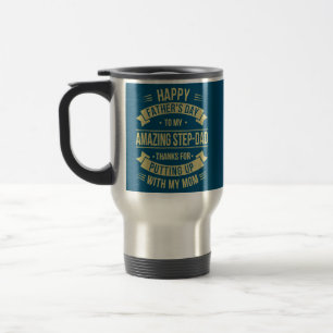 Mug De Voyage Bonne Fête des pères Meilleur Bonus Papa Jamais Po