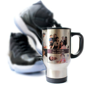 Mug De Voyage Bonne Fête des pères, Personnalisée, Collage photo