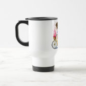 Mug De Voyage Bonne Jeune Fille Sur Un Vélo - Amour Romantique  (Gauche)