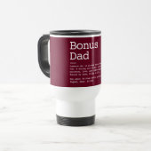 Mug De Voyage Bonus Papa Stepdad Définition Rouge Bourgogne mode (Devant gauche)