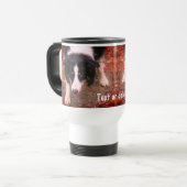 Mug De Voyage Bordure Collie Stare Personnalisé (Devant gauche)