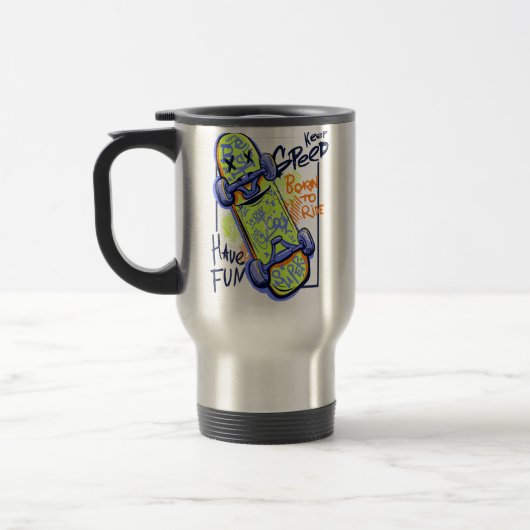 Mug De Voyage Born to ride (Gauche)