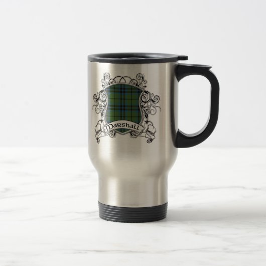 Mug De Voyage Bouclier de tartan de Marshall (Droit)