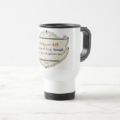Mug de voyage Bouclier Philippiens 4:13 (Devant droit)