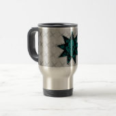Mug De Voyage Boue crânienne (Turquoise) (Devant gauche)