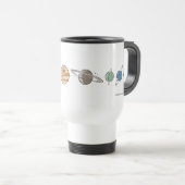 Mug De Voyage Boue de déplacement du système solaire (Devant droit)