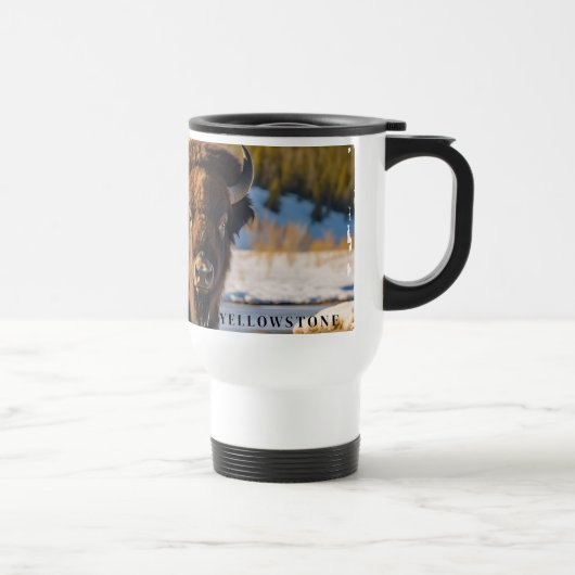 Mug De Voyage Boue de voyage de bison de Yellowstone (Droite)