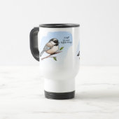 Mug De Voyage BOUFFÉE DE CHICKADEE AILES de Jeff Willis Art (Devant gauche)