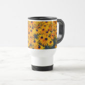 Mug De Voyage Boug d'art floral de Golden Daisies (Devant droit)