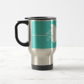 Mug De Voyage Boug de papillon turquoise (Gauche)