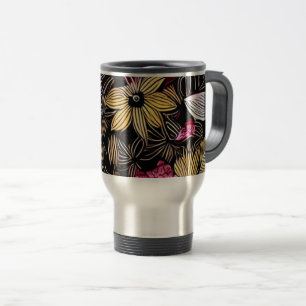 Mug De Voyage Boug de voyage isolée à impression florale