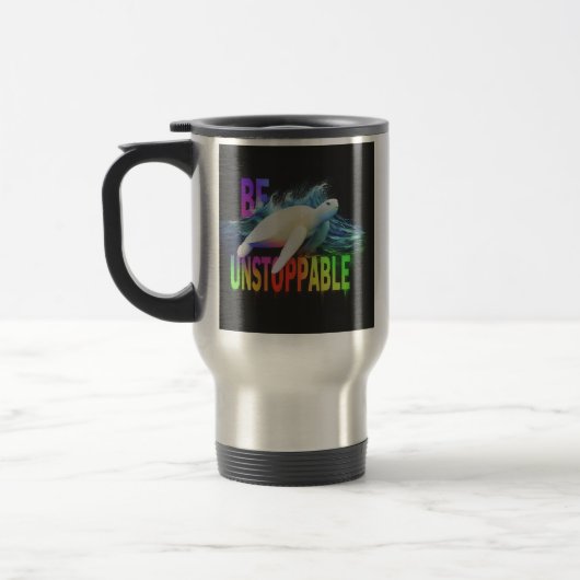 Mug De Voyage Boug de voyage "Turtle Be Unstoppable" (Gauche)