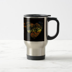 Mug De Voyage Bouge de coeur sauvage avec arbres
