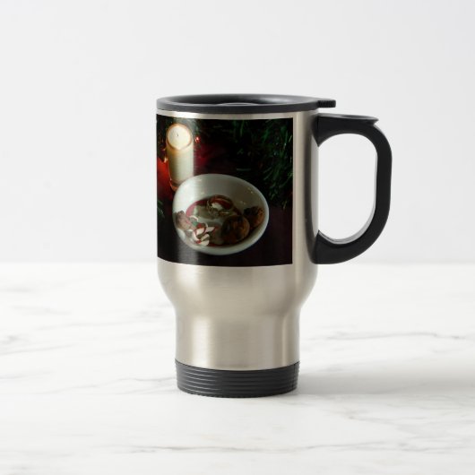 Mug De Voyage Bougie V de biscuit de Noël (Droit)