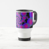 Mug De Voyage Bouillards roses et bleus (Devant droit)