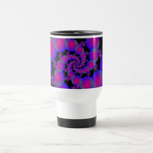Mug De Voyage Bouillards roses et bleus (Centre)