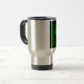 Mug De Voyage Boule de décoration de Noël verte (Devant gauche)