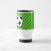 Mug De Voyage Boule De Football; Bandes Vertes (Centre)