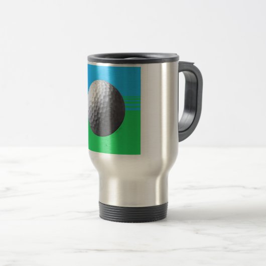 Mug De Voyage Boule de golf (Devant droit)