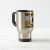 Mug De Voyage Boule de golf drôle dure de bande dessinée (Devant gauche)