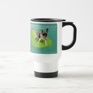 Mug De Voyage Bouledogue français été Bouledogue Français