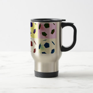 Mug De Voyage Boules de soccer pop art
