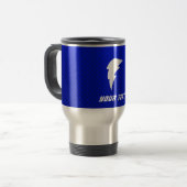 Mug De Voyage Boulon de foudre bleu (Devant gauche)