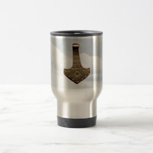 Mug De Voyage Bouteille de voyage Gold Thor Hammer