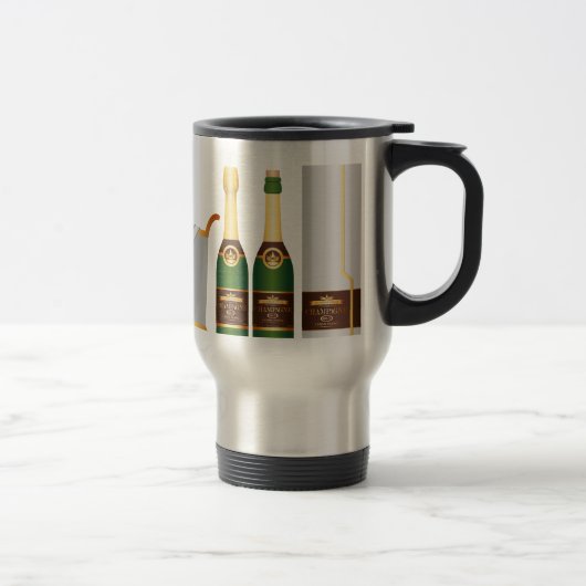 Mug De Voyage bouteilles de champagne (Droit)