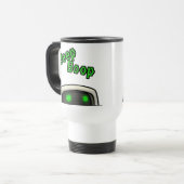 Mug De Voyage Bouton de l'observateur silencieux (Devant gauche)