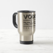 Mug De Voyage Boutons VODKA personnalisés (Devant gauche)