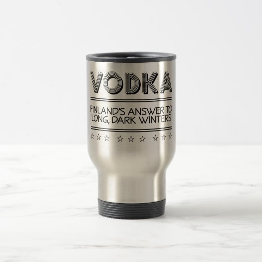 Mug De Voyage Boutons VODKA personnalisés (Centre)
