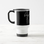 Mug De Voyage Boyfriend Définition Script Amour Coeur Élégant (Gauche)