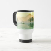 Mug De Voyage Breathe Mountain Forest Gold Green (Devant gauche)