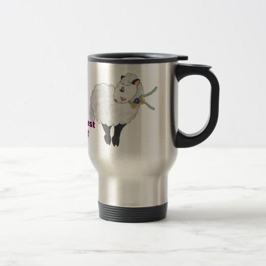 Mug De Voyage Brebis non grosse, brebis pelucheuse ! (Droit)