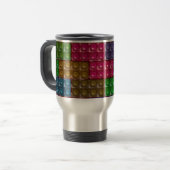 Mug De Voyage Briques du constructeur - Arc-en-ciel (Devant gauche)