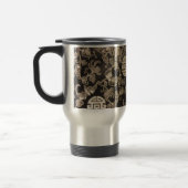 Mug De Voyage Brocade chinoise - argent et noir (Gauche)