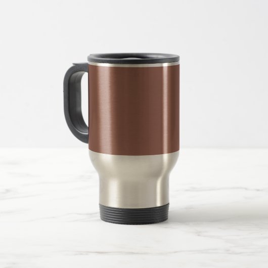 Mug De Voyage Bronze décollage (uni) (Devant gauche)