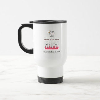 Mug De Voyage Brosser, passer du fil dentaire, sourire Dentiste 