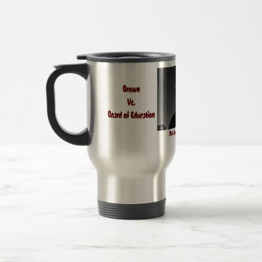 MUG DE VOYAGE BRUN CONTRE LE CONSEIL SCOLAIRE '1954 (Gauche)