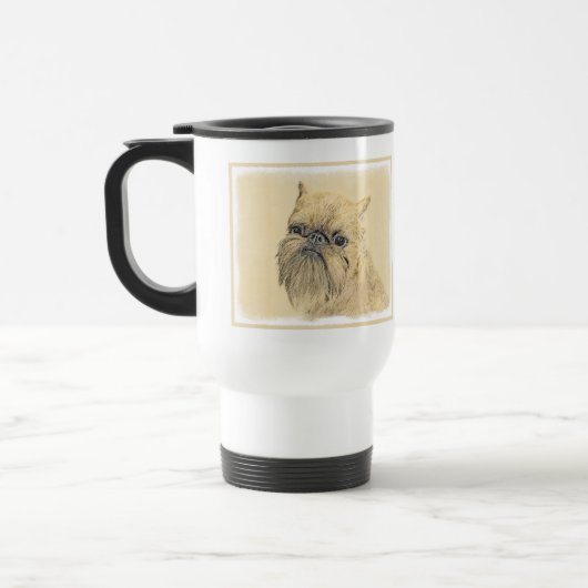 Mug De Voyage Bruxelles Griffon Peinture - Cute Original Chien A (Gauche)