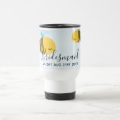 Mug De Voyage BUDGET Bridesmaid Fête de la mariée Dons Bumble BE (Centre)