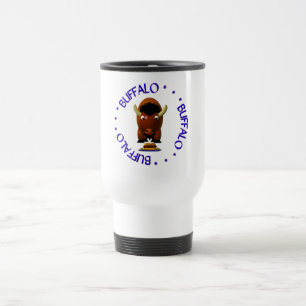 Mug De Voyage Buffalo avec du boeuf sur Weck et ailes de Buffalo